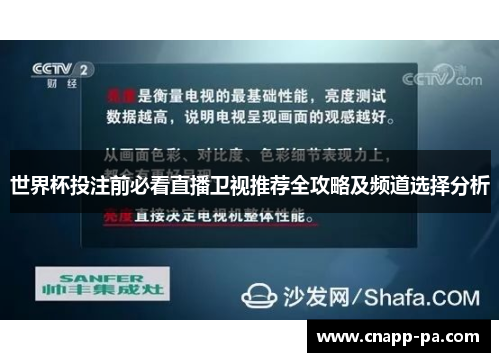 世界杯投注前必看直播卫视推荐全攻略及频道选择分析